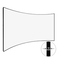 Curved Thin Bezel Home Theater Projector Screen