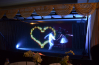 Pepper Ghost 3D Holographic Projection Foil Hologram Live Show For Large Stage