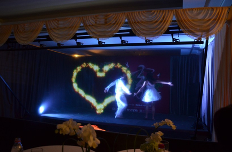 Pepper Ghost 3D Holographic Projection Foil Hologram Live Show For Large Stage