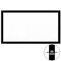 100inch 4K Ultra HDR Crystal Black Fixed Frame Projection Screen for Home Threther
